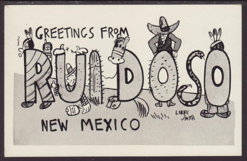 Greetings From Ruidoso,NM Postcard