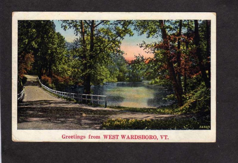 VT Greetings From West Wardsboro Vermont Vintage Postcard