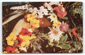 1940 ISLAND FLOWERS US ARMY POSTAL SERVICE PVT BOWERS POSTCARD P3360