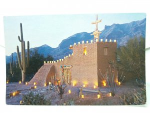 Mission in the Sun Church Tucson Arizona USA Vintage Postcard 1970s