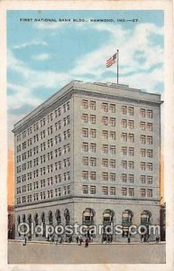 First National Bank Building Hammond, Indiana, USA 1932 Missing Stamp 