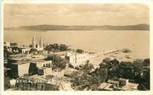 Postcard RPPC Mexico Jalisco Chapala 1941 Air View 23-8538