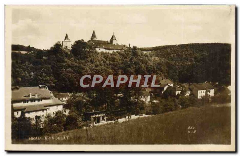 Old Postcard Hrad Krivoklat