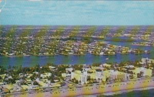 Florida Fort Lauderdale Aerial View 1957