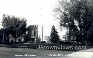 Real Photo - High School, Auburn - Nebraska NE  