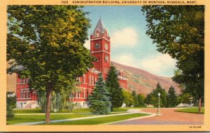 Montana Missoula Administration Building University Of Montana Curteich