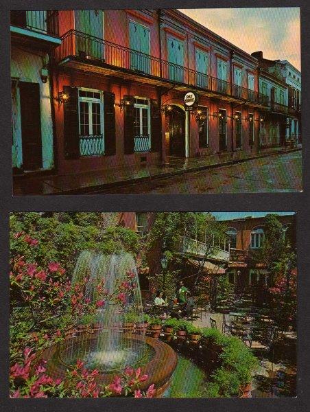 LA Lot 2 Pat O'Brien's Restaurant New Orleans Louisiana Postcards Vieux Carre