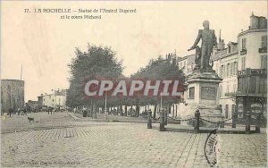Old Postcard Rochefort Statue of Admiral Duperre and Richard Courses