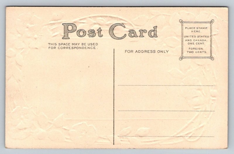 Easter Greetings  Embossed  Jesus Christ   Postcard