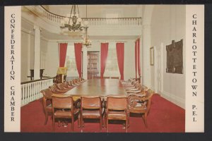 PEI CHARLOTTETOWN Interior Confederation Chamber Province Building ~ Chrome