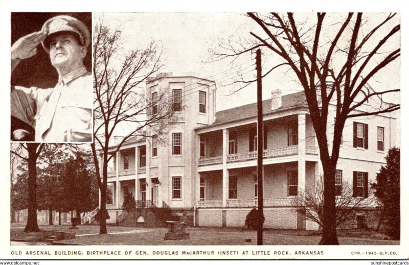 Arkansas Little Rock Old Arsenal Building Birthplace Of General Douglas MacAr...