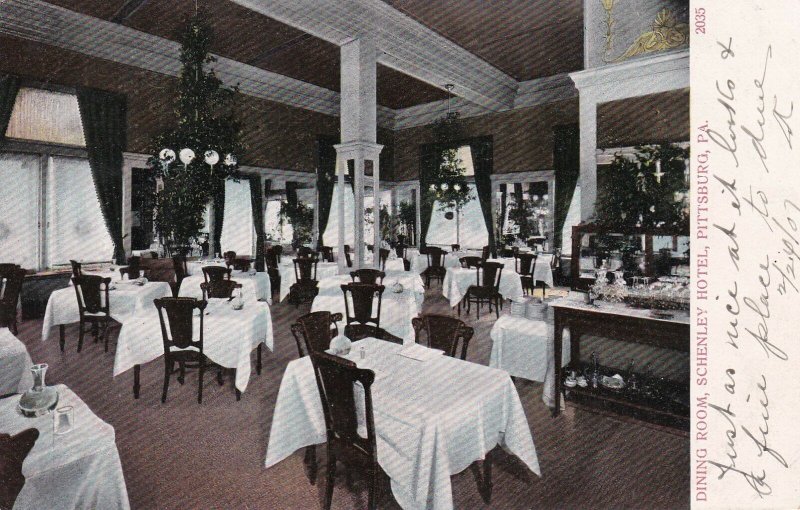 Dining Room Schenley Hotel Pittsburg Pennsylvania sk17