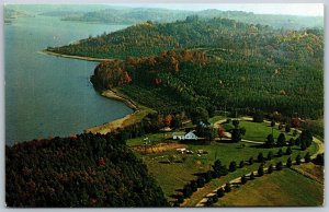 Vtg Ohio OH Tappan Lake Aerial Scenic View Harrison County 1960s Card Postcard