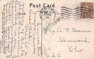 Simcoe Ontario Canada Post Office Street Scene Vintage Postcard AA84712