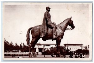 c1940's Marshal Lyautey Monument View Casablanca Morocco RPPC Photo Postcard