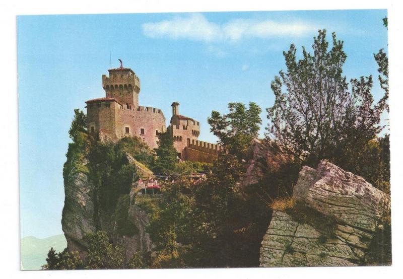 San Marino Tower Torre View 4X6 Postcard