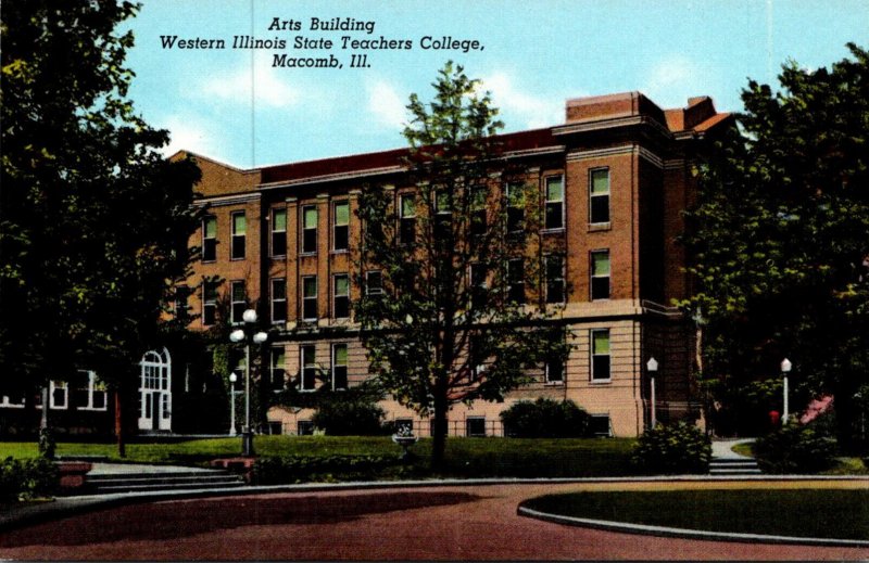 Illinois Macomb Arts Building  Western Illinois State Teachers College Curteich