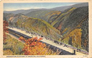 Observation Platform at American Sierra Nevada CA
