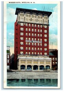 1935 Windsor Hotel Wheeling West Virginia WV Vintage Posted Postcard