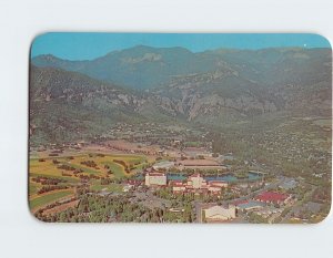 Postcard Air view of the famous Broadmoor Hotel, Colorado Springs, Colorado