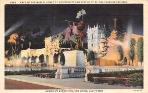 Cafe of the World Statue of El Cid, Plaza De Pacifico San Diego CA