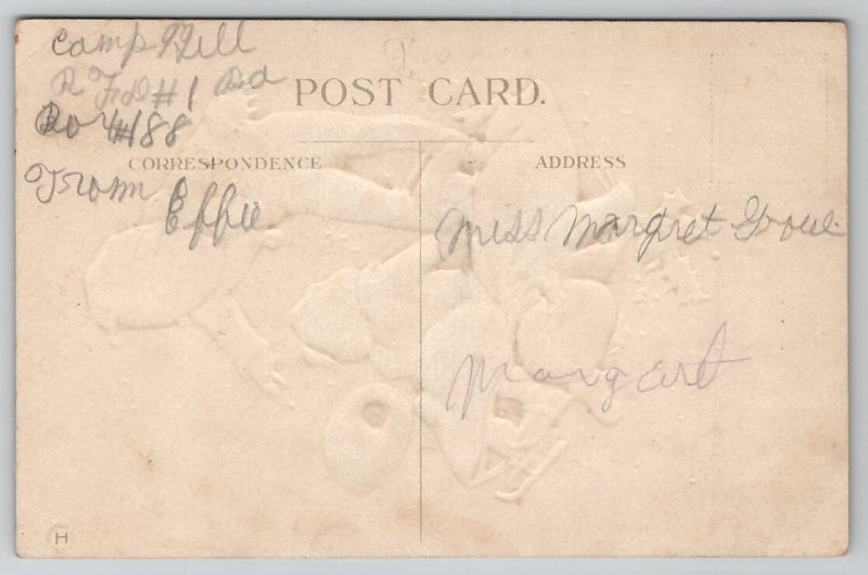 Christmas Gladness Children Ice Skating Postcards I45