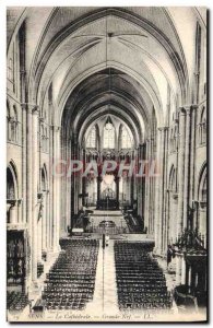 Old Postcard Sens La Cathedrale