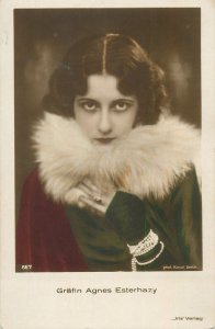 Actress Grafin Agnes Esterhazy Postkarte
