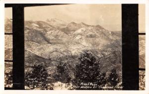 Pikes Peak Colorado View From Cheyenne Lodge Real Photo Antique Postcard K19132