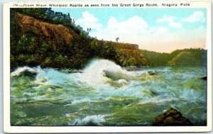 Giant Wave Whirlpool Rapids as seen from the Great Gorge Route - Niagara Falls