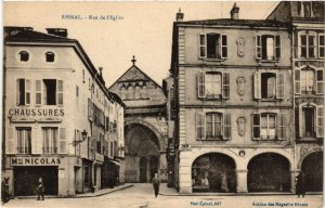 CPA ÉPINAL Rue de l'Église. (398350)