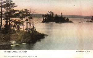 Vintage Postcard 1910's On The Lakes Milford Annapolis Royal Nova Scotia CAN