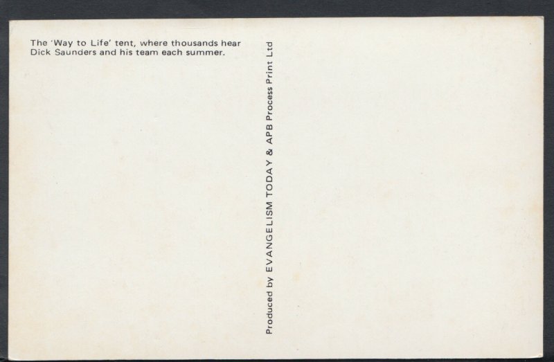 Unknown Location Postcard - Evangelism Today - Dick Saunders Preaching  T392