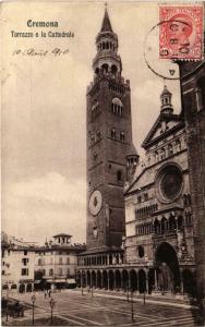 CPA Cremona Torrazzo e la Cattedrale ITALY (802570)