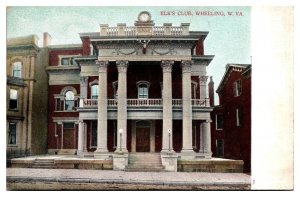 Antique Elks Club, Wheeling, WV Postcard
