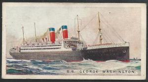 Canada 1924 Imperial Tobacco GEO WASHINGTON Ships ot the World Cigarettes Card