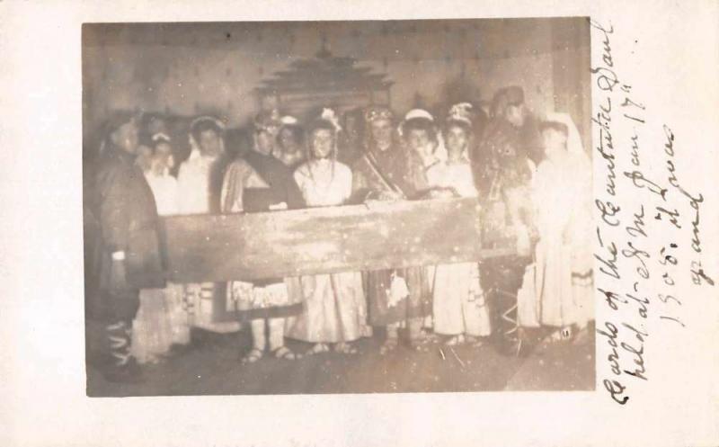 People in Costume Party Scene Conversion of St Paul Real Photo Postcard J67802