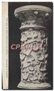 Postcard Old Cathedral of Chartres Colonel of a porch lateral middle of centu...