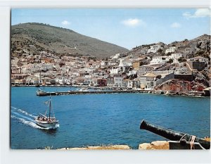 Postcard View of the Port from the cannons, Hydra, Greece