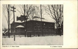 Granville New York NY Union School c1910 Vintage Postcard