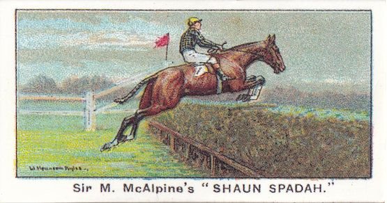 Shaun Spadah 1923 Turf Horse Racing Cigarette Card