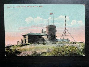 Vintage Postcard 1907-1915 Observatory, Blue Hills, Massachusetts (MA)