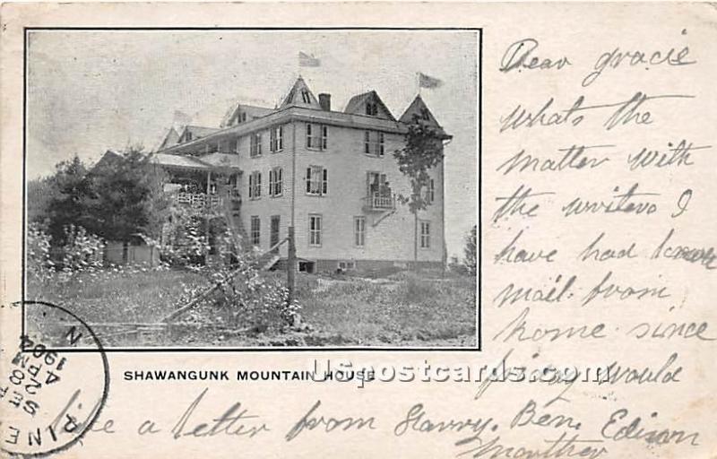 Shawangunk Mountain House High View NY 1904