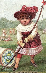 1880's Lot of 4 Lovely Thread Sewing Victorian Trade Card P130