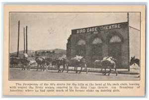 c1910's Bird Cage Theatre On Broadway Of America Tumbstone Arizona AZ Postcard