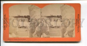 3072949 US Niagara in Winter Ice Flume Vintage stereo photo