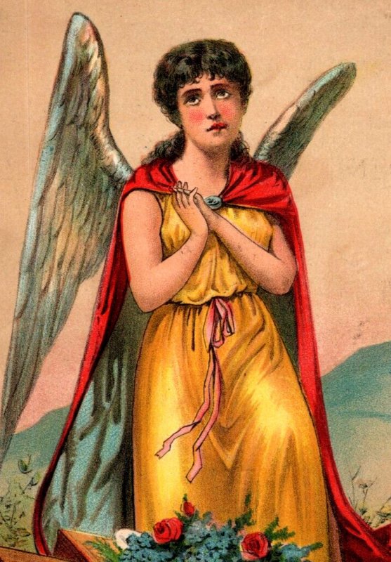 1880s Phoenix Chemical Works Electric Washing Compound Easter Dawn Angel #5E