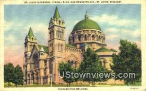 St. Louis Cathedral - Missouri MO Postcard