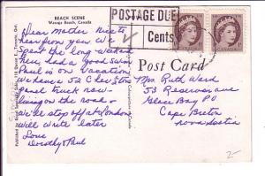  Wasaga Beach, Ontario, Used, Postage Due 