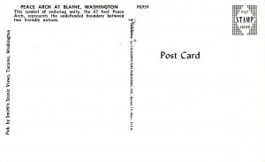 WA - Blaine. Peace Arch